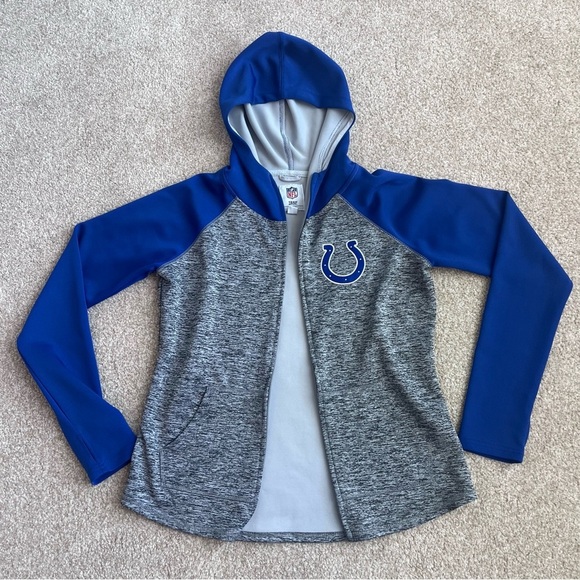 G-III Sports Women's NFL Indianapolis Colts Jacket Grey and Blue Size Medium - Picture 6 of 9
